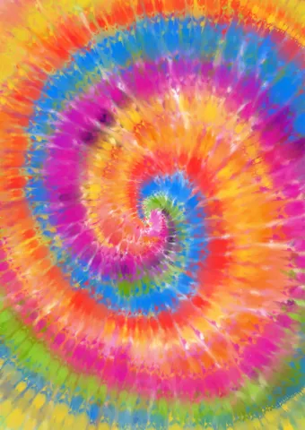 tie dye swirl in neon colors