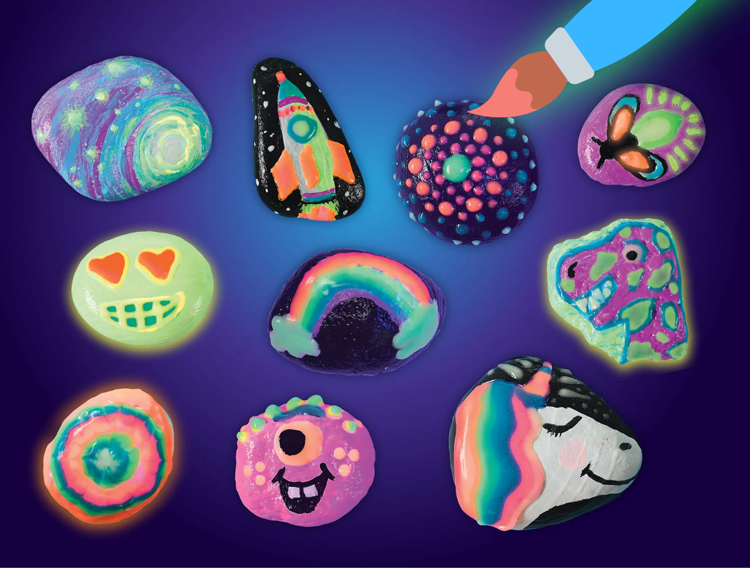 Glow in the dark rocks